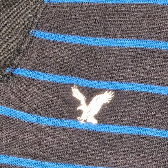 NWT Mens American Eagle V neck eagle crested long sleeve sweatshirt size small - Picture 3 of 11